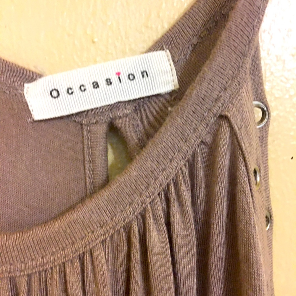 Occasion nude tank top with decoration